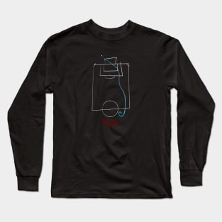 Maradona: Football art (minimal) Long Sleeve T-Shirt